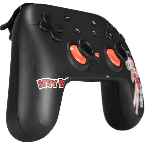 Betty Boop With Puppy Google Stadia Controller Skin